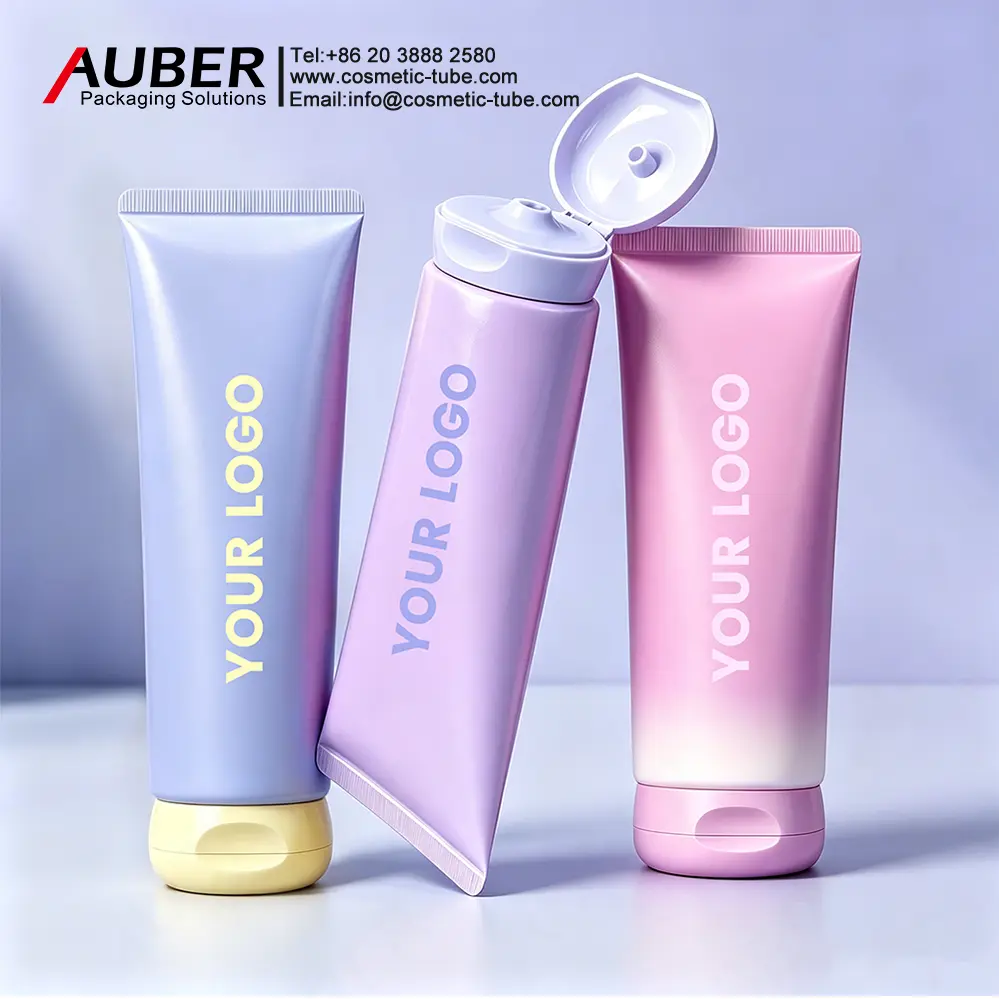 Auber facial cream tube packaging